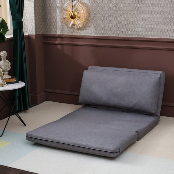 Mercury Row® Teen Jair Twin 37.6'' Upholstered Cushion Back Futon Chair